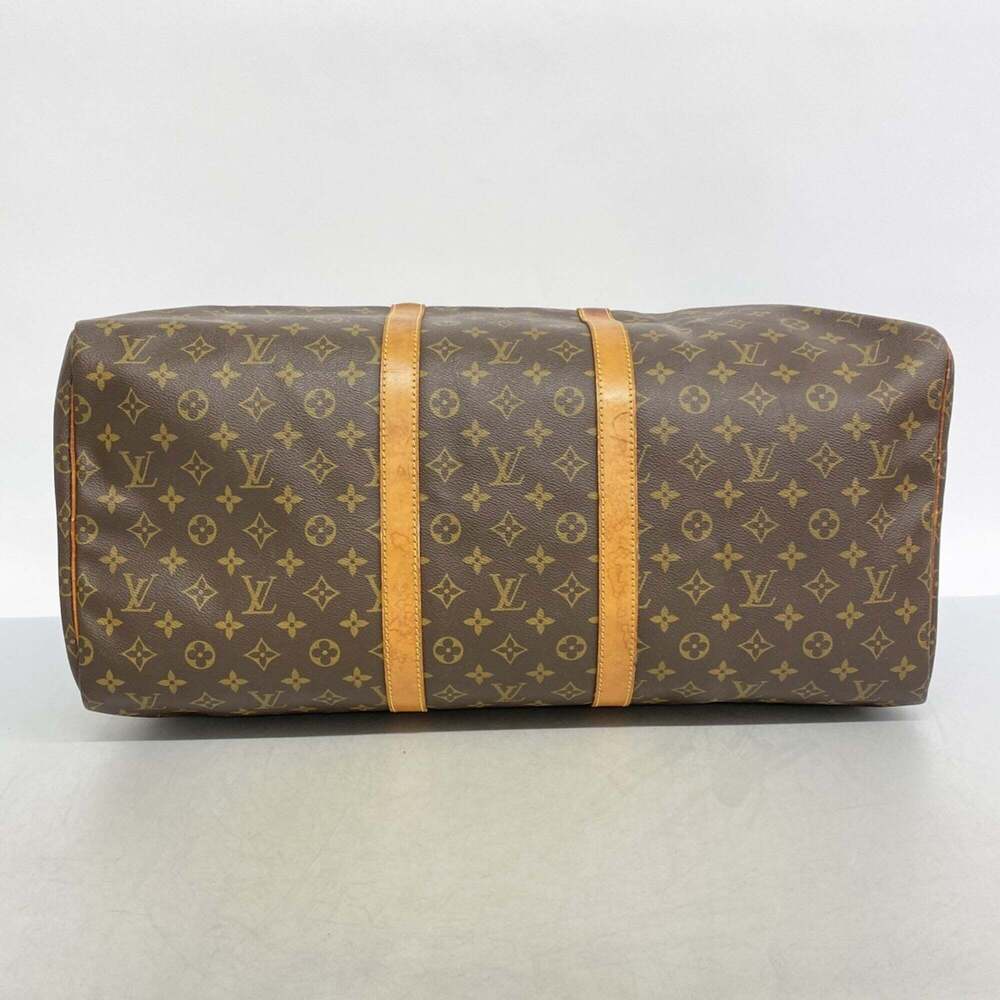 LOUIS VUITTON Authentic Brown Monogram Keepall 55 Boston Bag - Picture 3 of 12